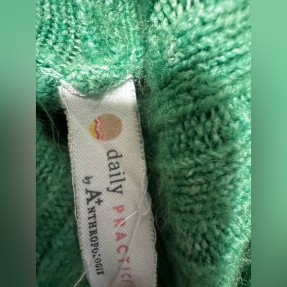 Daily Practice Anthro Green Turtleneck Sweater Dress 2X - Picture 3 of 4